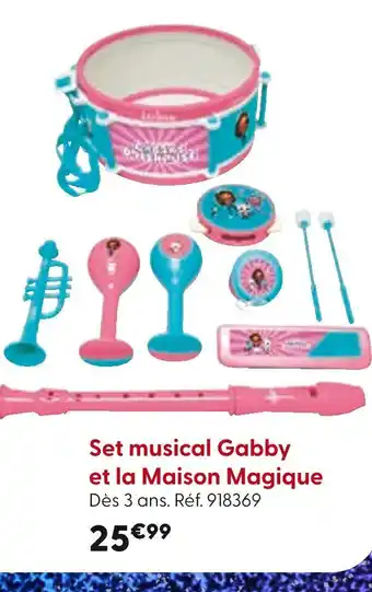 La Grande Récré Set musical Gabby et la Maison Magique offre