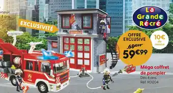 La Grande Récré Méga coffret de pompier offre