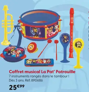 La Grande Récré Coffret musical La Pat’ Patrouille offre