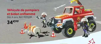 La Grande Récré Véhicule de pompiers et bidon enflammé offre