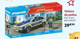 La Grande Récré Playmobil Voiture de police offre