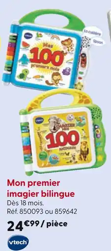 La Grande Récré VTECH Mon premier imagier bilingue offre
