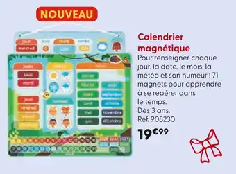 La Grande Récré Calendrier magnétique offre