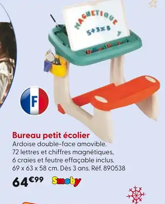 La Grande Récré Smoby Bureau petit écolier offre