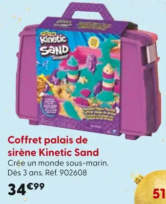 La Grande Récré KINETIC SAND Coffret palais de sirène offre
