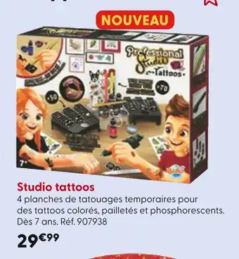 La Grande Récré Studio tattoos offre