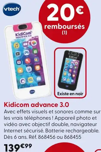 La Grande Récré VTECH Kidicom advance 3.0 offre