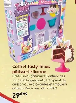 La Grande Récré TASTY TINIES Coffret pâtisserie licorne offre