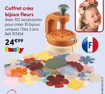 La Grande Récré SMOBY Coffret créa bijoux fleurs offre
