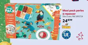 La Grande Récré Hama Maxi pack perles à repasser offre