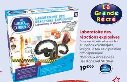 La Grande Récré LE LABO DES CURIEUX Laboratoire des réactions explosives offre