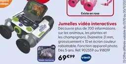 La Grande Récré VTECH Jumelles vidéo interactives offre