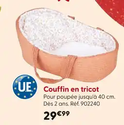 La Grande Récré Couffin en tricot offre