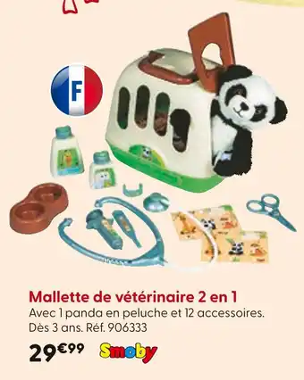 La Grande Récré SMOBY Mallette de vétérinaire 2 en 1 offre