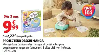 Auchan Projecteur dessin manga offre