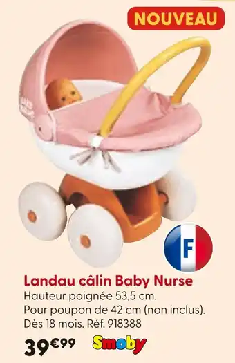La Grande Récré SMOBY Landau câlin Baby Nurse offre