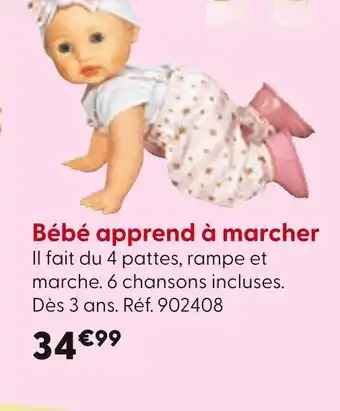 La Grande Récré Bébé apprend à marcher offre