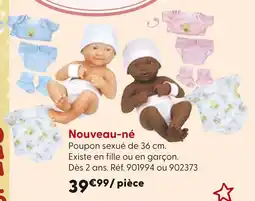 La Grande Récré Poupon sexué fille offre
