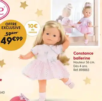 La Grande Récré Constance ballerine offre