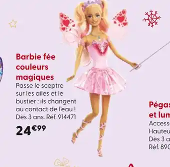 La Grande Récré Barbie Fée couleurs magiques offre