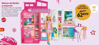 La Grande Récré BARBIE Maison de Barbie à emporter offre