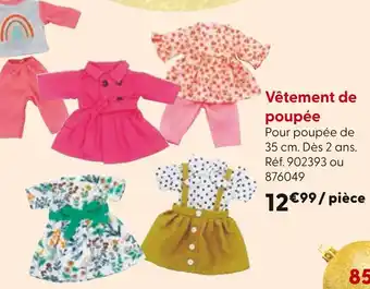 La Grande Récré Vêtement de poupée offre
