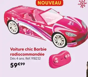 La Grande Récré Voiture chic Barbie radiocommandée offre