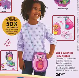 La Grande Récré POLLY POCKET Sac à surprises offre