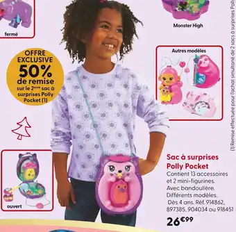 La Grande Récré POLLY POCKET Sac à surprises offre