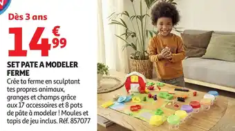Auchan Set pate a modeler ferme offre