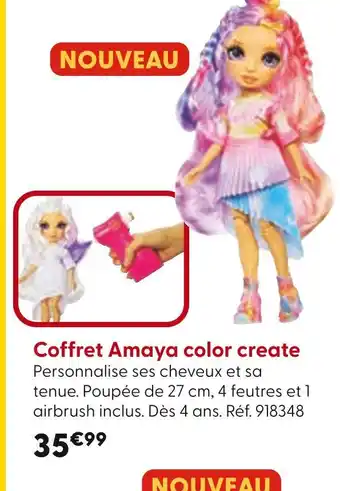 La Grande Récré Coffret Amaya color create offre