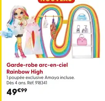 La Grande Récré Garde-robe arc-en-ciel Rainbow High offre