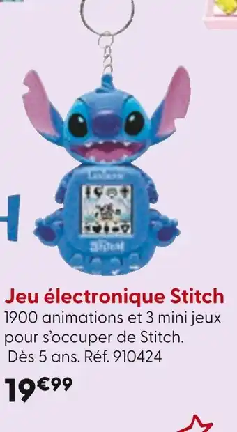 La Grande Récré Jeu électronique Stitch offre