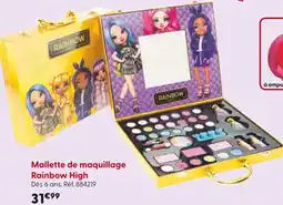 La Grande Récré Rainbow High Mallette de maquillage offre