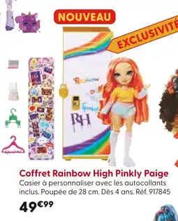 La Grande Récré Rainbow High Coffret Pinkly Paige offre