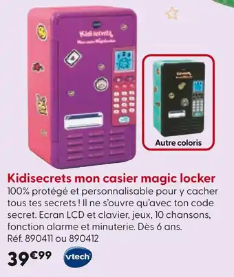 La Grande Récré VTECH Kidisecrets mon casier magic locker offre