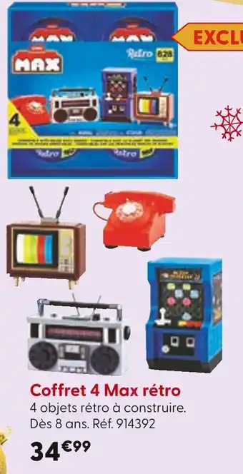 La Grande Récré MAX Coffret 4 rétro offre