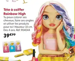 La Grande Récré Tête à coiffer Rainbow High offre