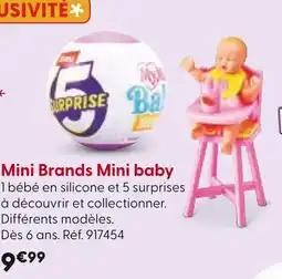 La Grande Récré Mini Brands Mini baby offre