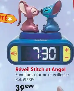 La Grande Récré Stitch Réveil Stitch et Angel offre