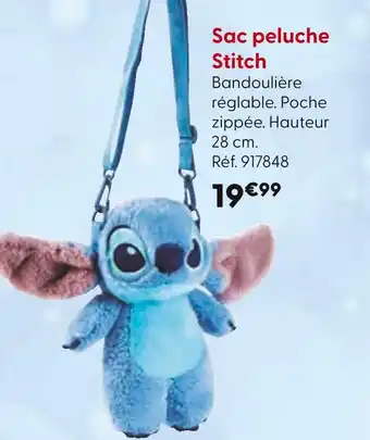 La Grande Récré Sac peluche Stitch offre