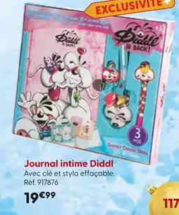 La Grande Récré DIDDL Journal intime offre