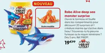 La Grande Récré Robo Alive deep sea monster surprise offre