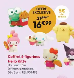 La Grande Récré HELLO KITTY Coffret 6 figurines offre