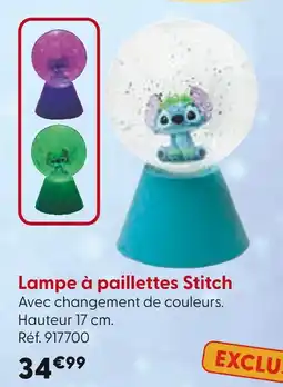 La Grande Récré Lampe à paillettes Stitch offre