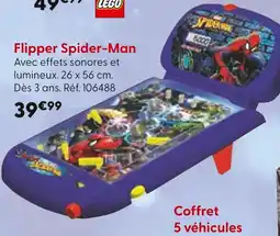La Grande Récré Flipper Spider-Man offre