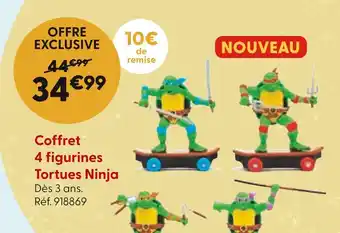 La Grande Récré TORTUES NINJA Coffret 4 figurines offre
