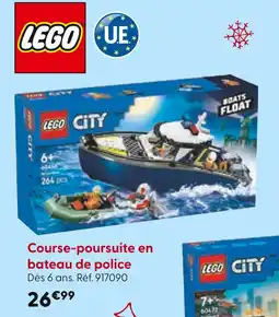 La Grande Récré LEGO Course-poursuite en bateau de police offre
