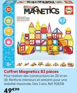 La Grande Récré Coffret magnetics 83 pièces offre
