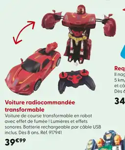 La Grande Récré Voiture radiocommandée transformable offre